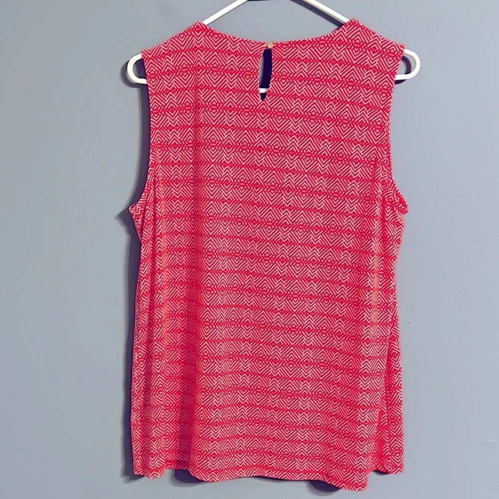 Liz Claiborne petite salmon color tank top petite large - Picture 4 of 6